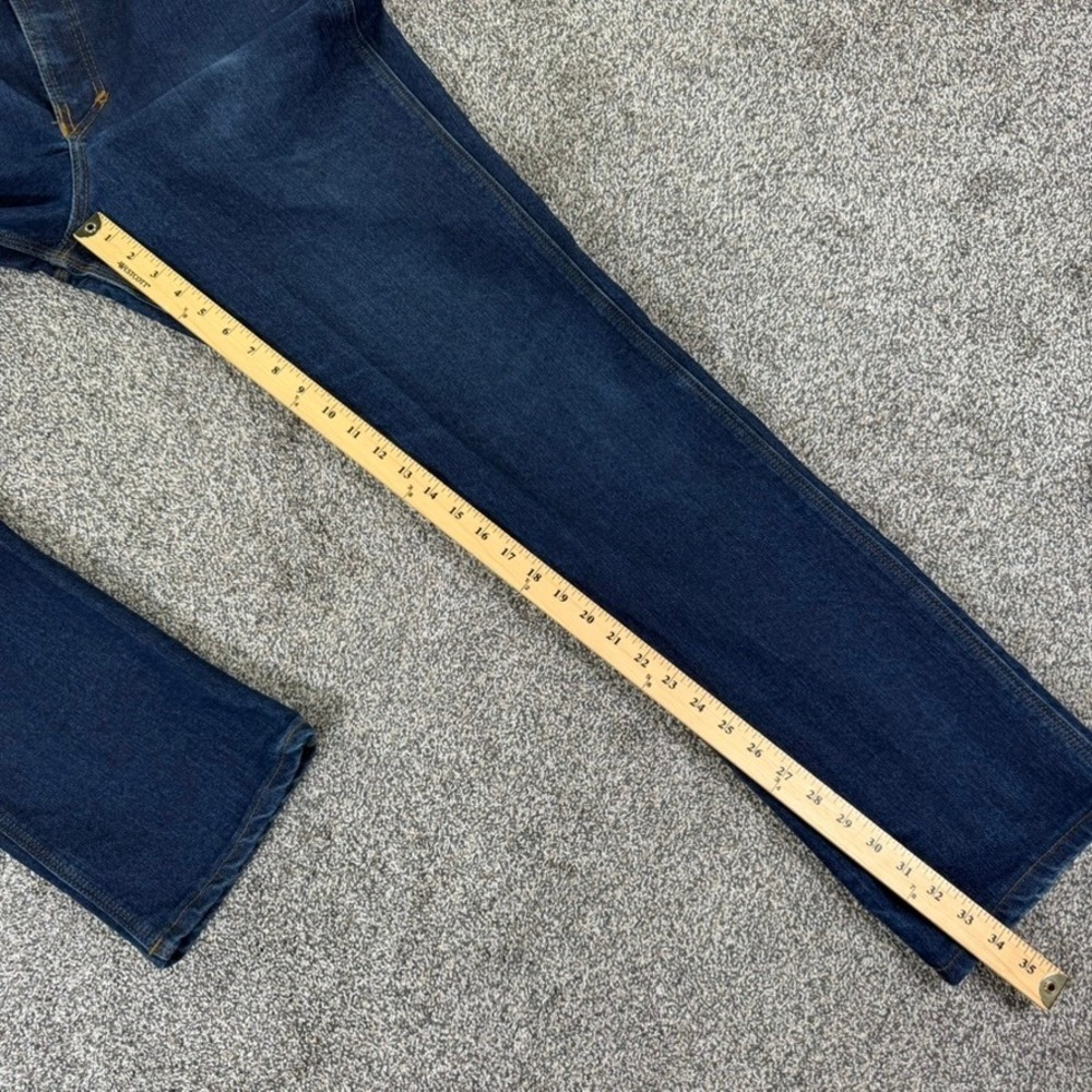 Origin USA Maine Made Dark Wash Straight Leg Fit Indigo Wash Denim Jeans Mens 34 - Picture 11 of 13